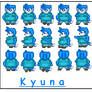 Kyuna sprite sheet