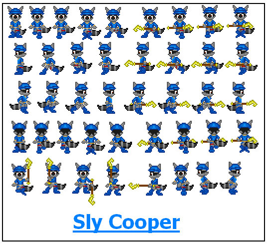 New Sly Cooper Sheet