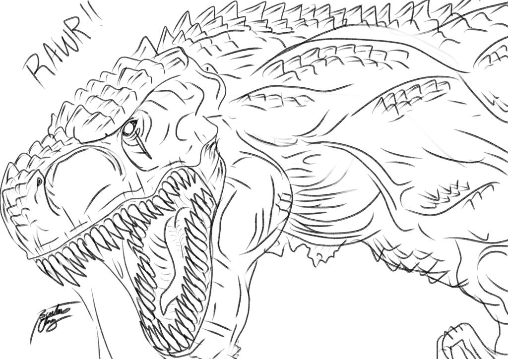 Doomsday Rex Drawing Demon rex sketch by TheNoodleGuy45 on DeviantArt