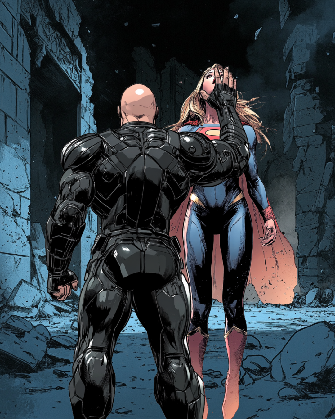 Defeaed Supergirl defeated by Lex Luthor by shockedheroines on DeviantArt