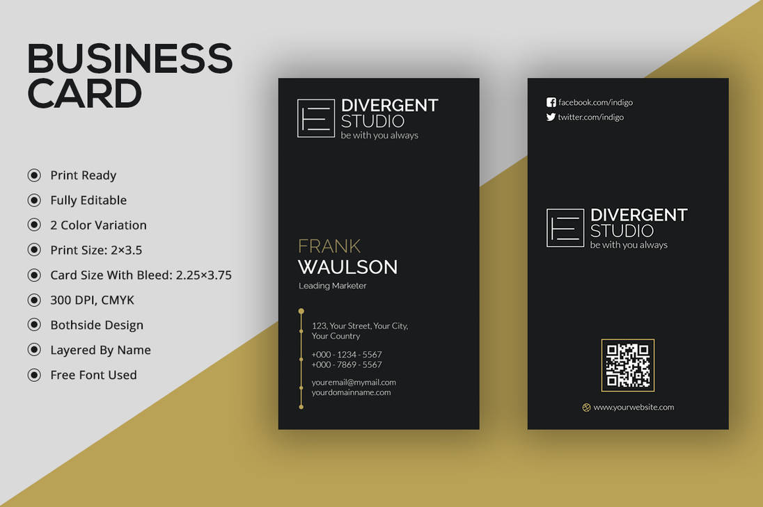 minimal vertical business cardremon92 on deviantart