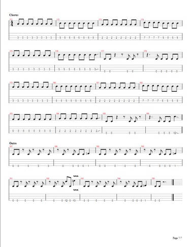 K-ON ED Don't Say Lazy Bass Tabs Page 7