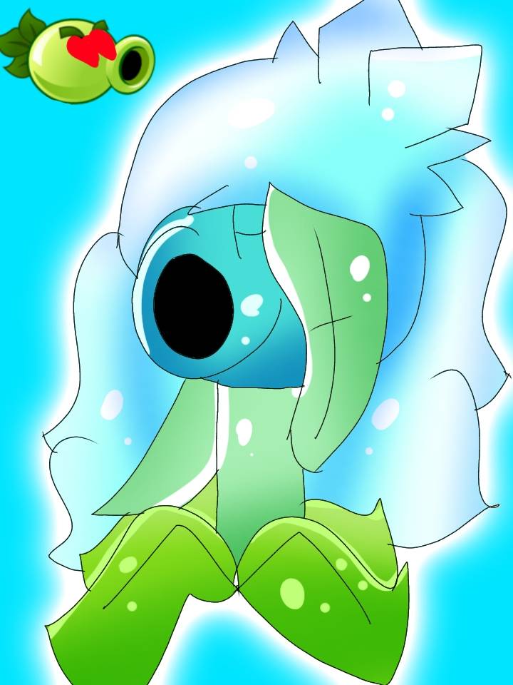 Plants vs Zombies 2 Snow Pea (R) by illustation16 on deviantART