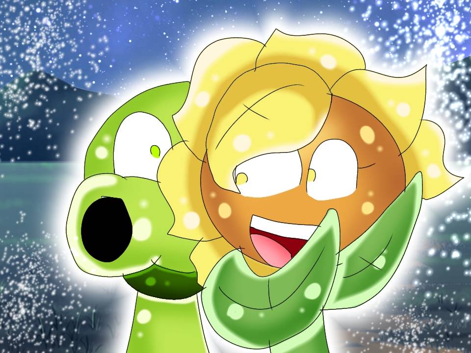 Peashooter x sun flower by mamomiloveslol on DeviantArt