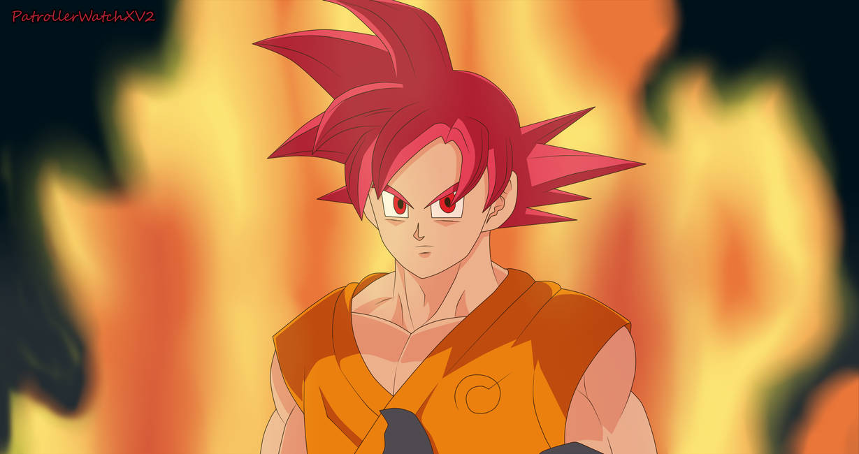 Goku Super Saiyan God (What IF - Episode 22) by PatrollerWatchXV2