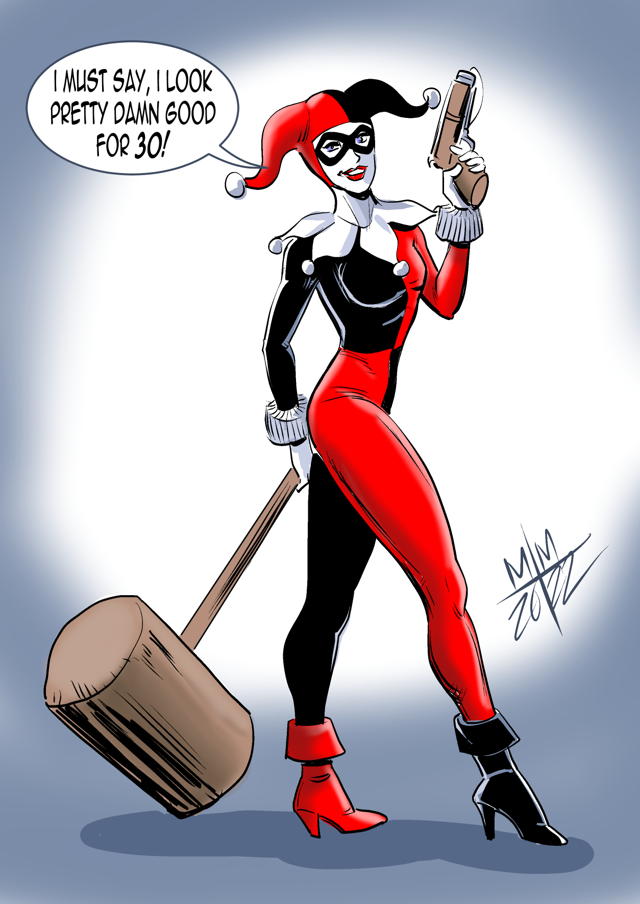 Harley at 30 by amberchrome on DeviantArt