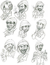 Professor Elemental Rough Sketches