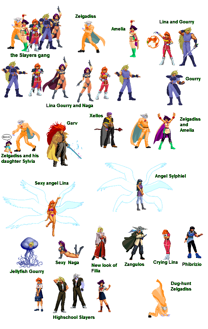 Slayers sprites