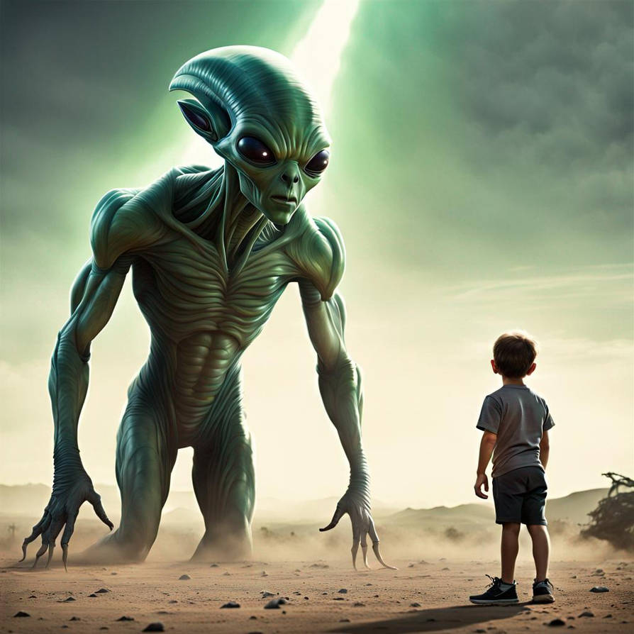 Alien Arrt First alien contact by Zarteest on DeviantArt