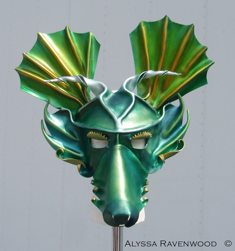 Dragon - leather mask