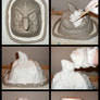 making a negative plaster mold