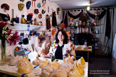 Alyssa Ravenwood at Ravenwood Masks studio in LA by Alyssa-Ravenwood