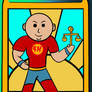 Old Superhero Chibi Tarot card