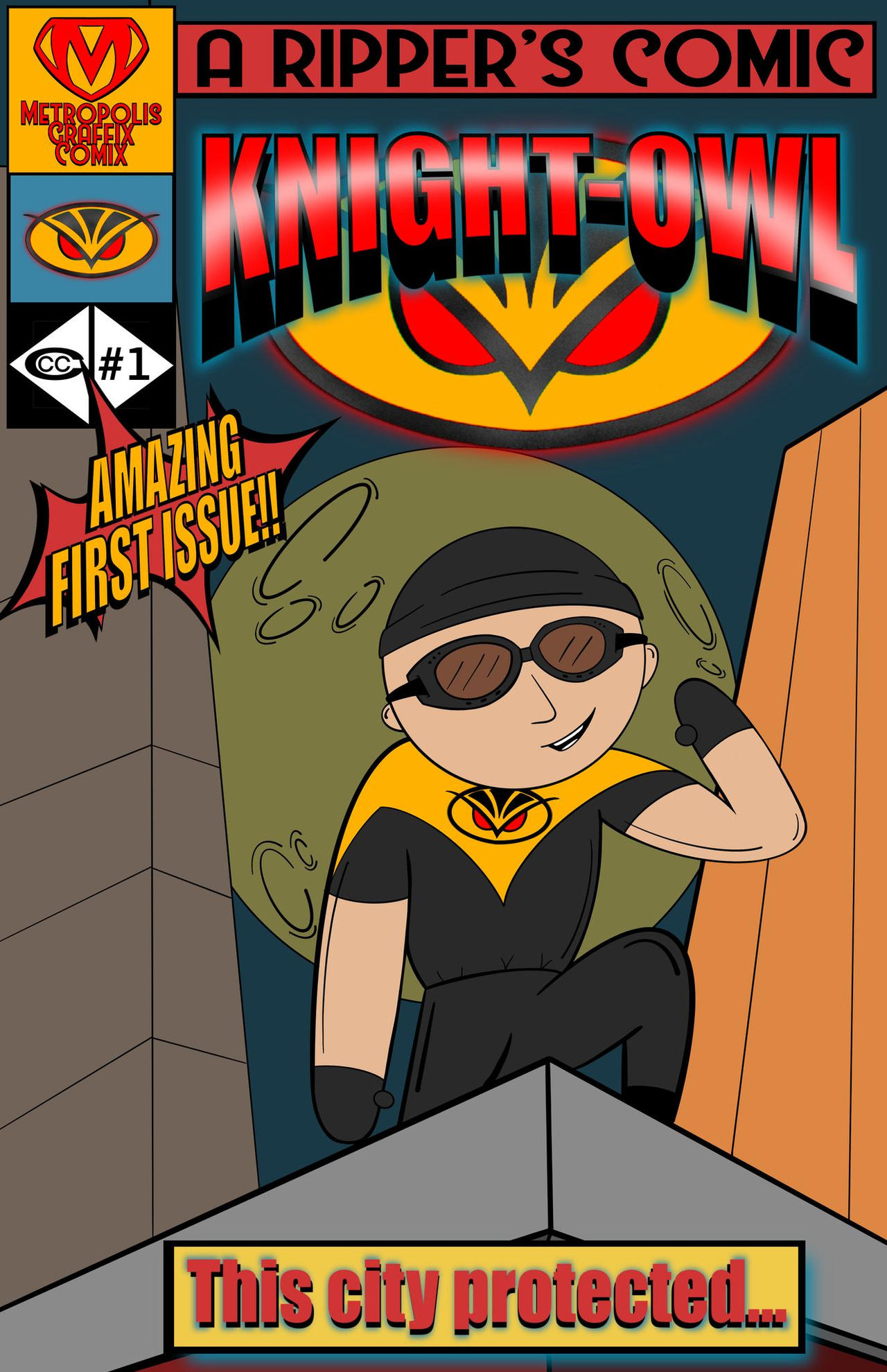 Knight Owl #1 cover by MetropolisGraffix on DeviantArt