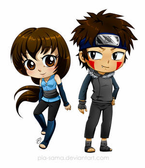 Commission - Chibi Kiba x Rei
