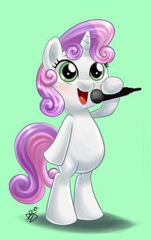 Commission - Cute Singing Sweetie Belle V2