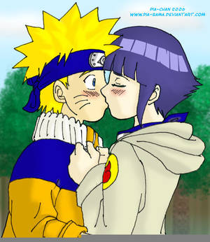 NaruHina Kiss color