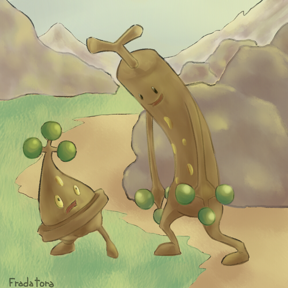 Sudowoodo and Bonsly