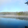 morning lake fog