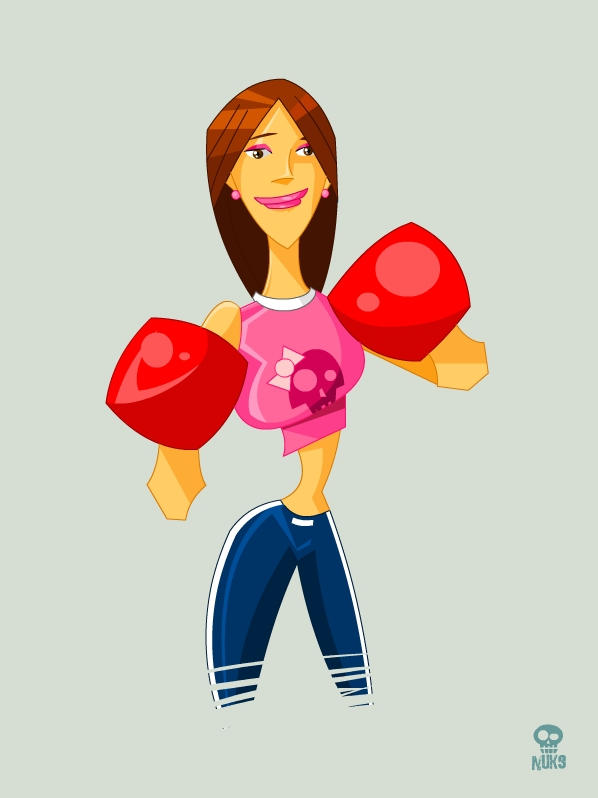 Boxing girl by nuknueve on DeviantArt