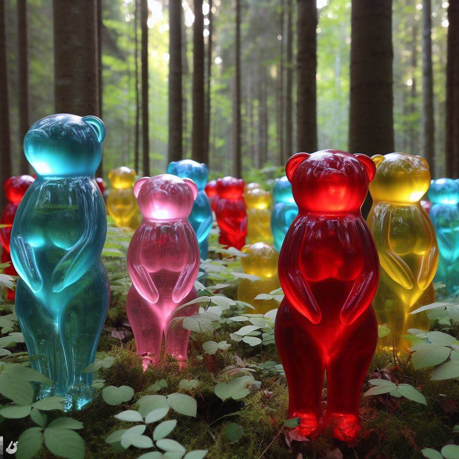 Jelly Bears in the Woods 3 by alleycatadd on DeviantArt