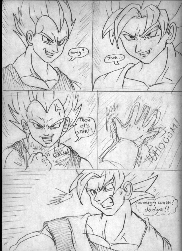 Son Gokou vs. Vegeta Page1