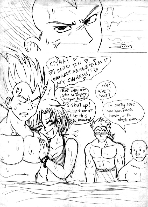 Vegeta and Bulma at the Beach3