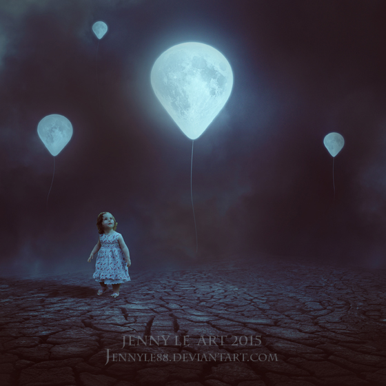 Moon Balloon by JennyLe88