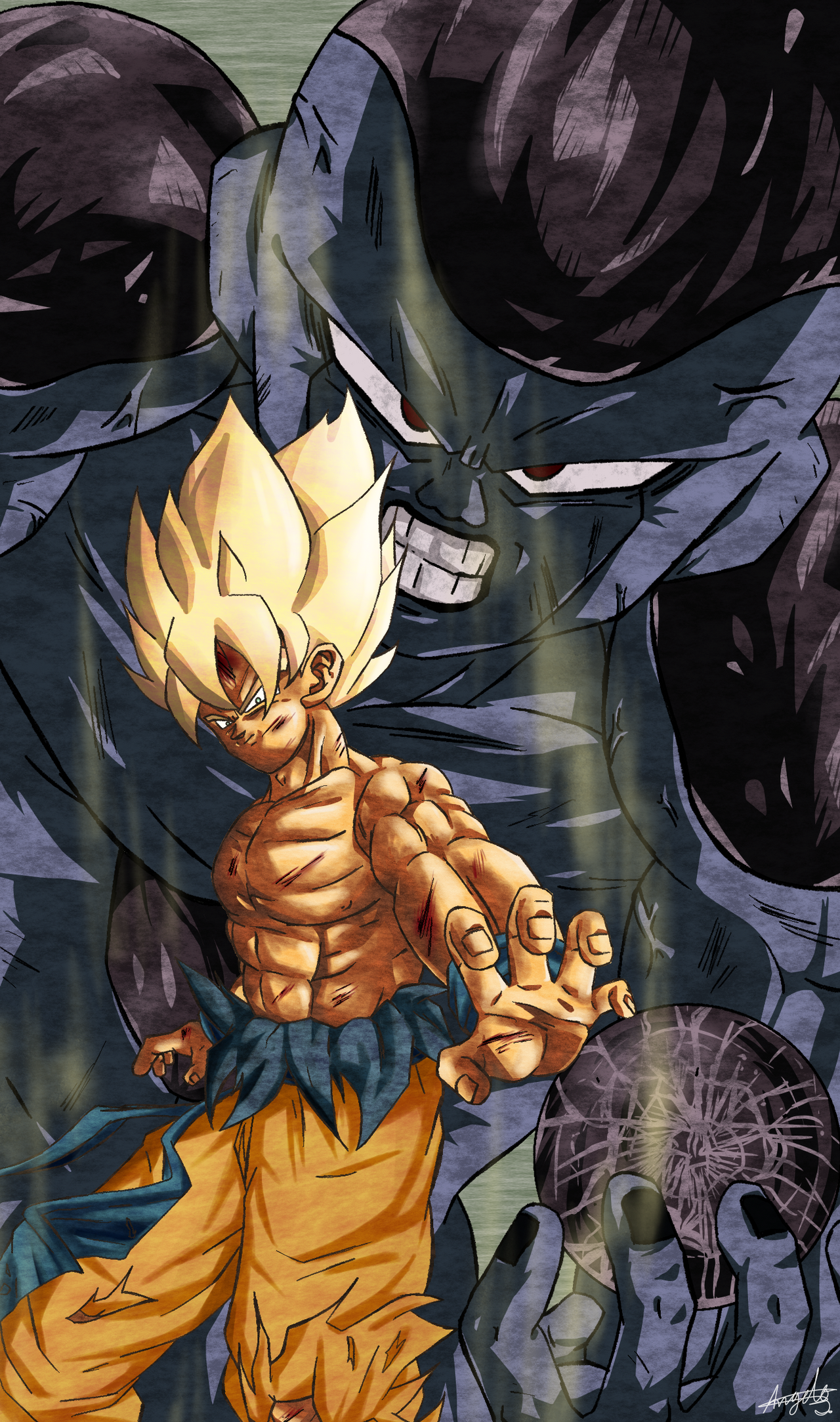 Goku (Super Saiyajin) vs. Freezer (Cuarta Forma) by AnlitoGar01 on  DeviantArt