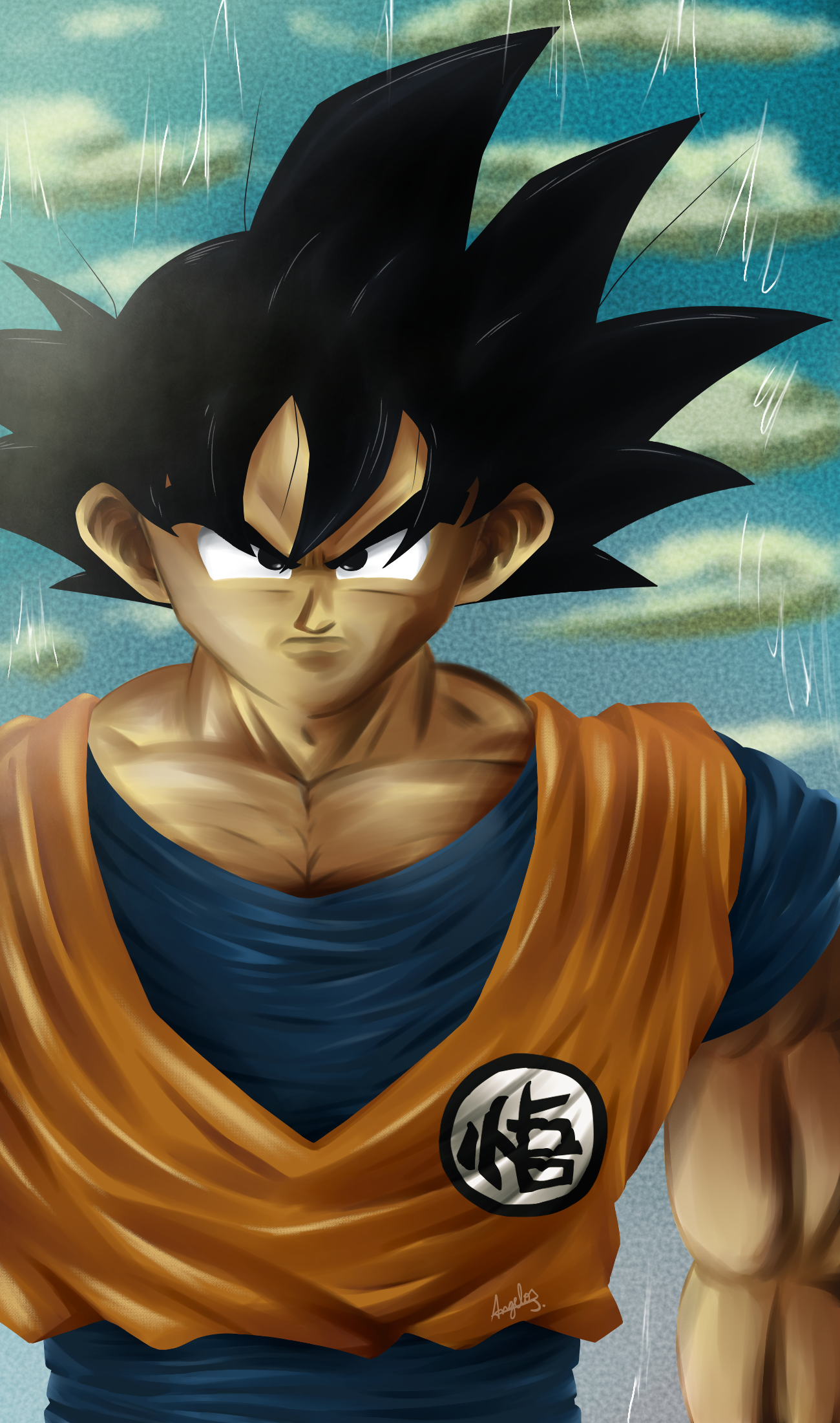 Goku (Kakaroto) en forma base by AnlitoGar01 on DeviantArt