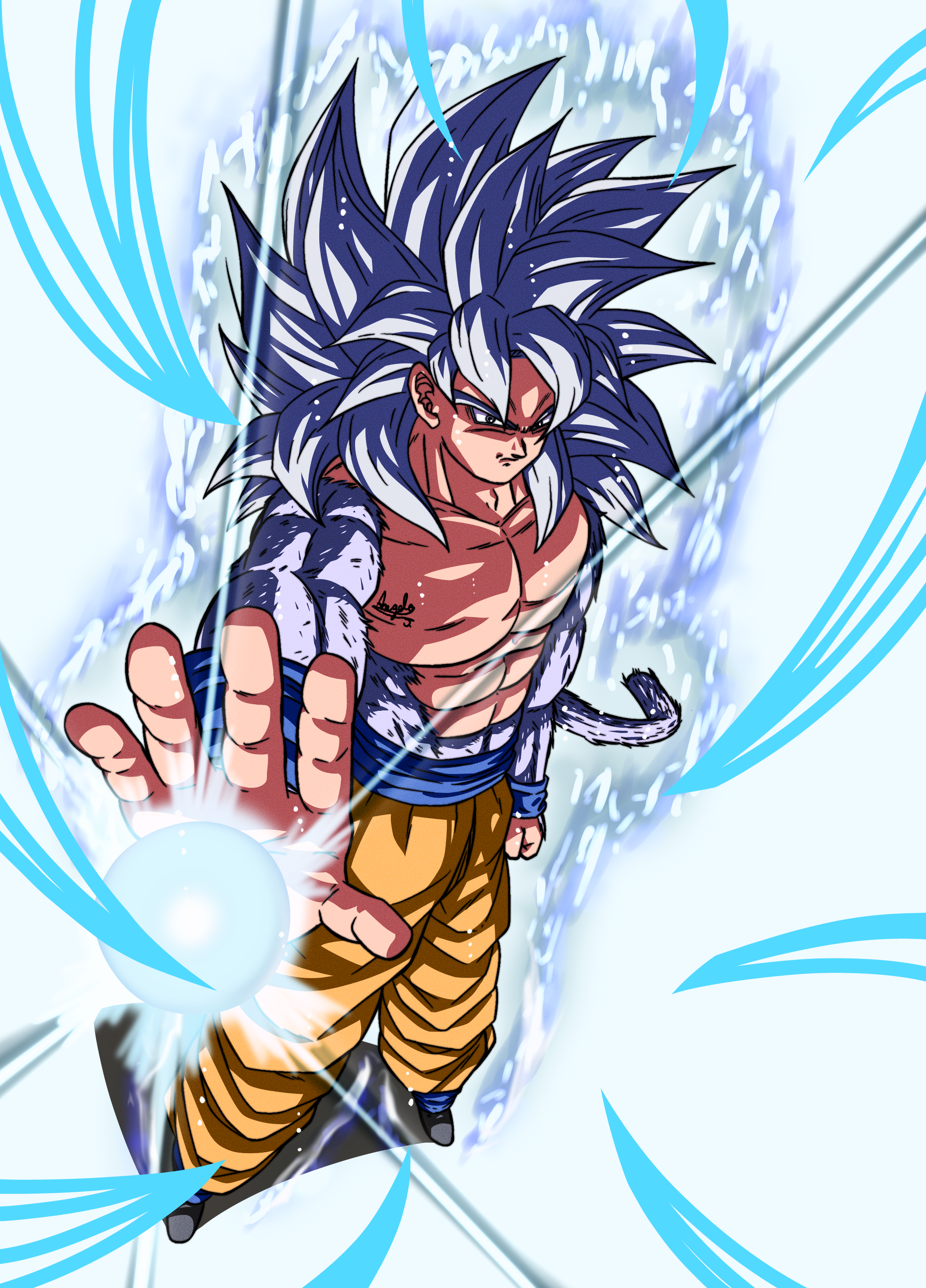 Goku (SSJ4) (Ultra Instinto) by AnlitoGar01 on DeviantArt