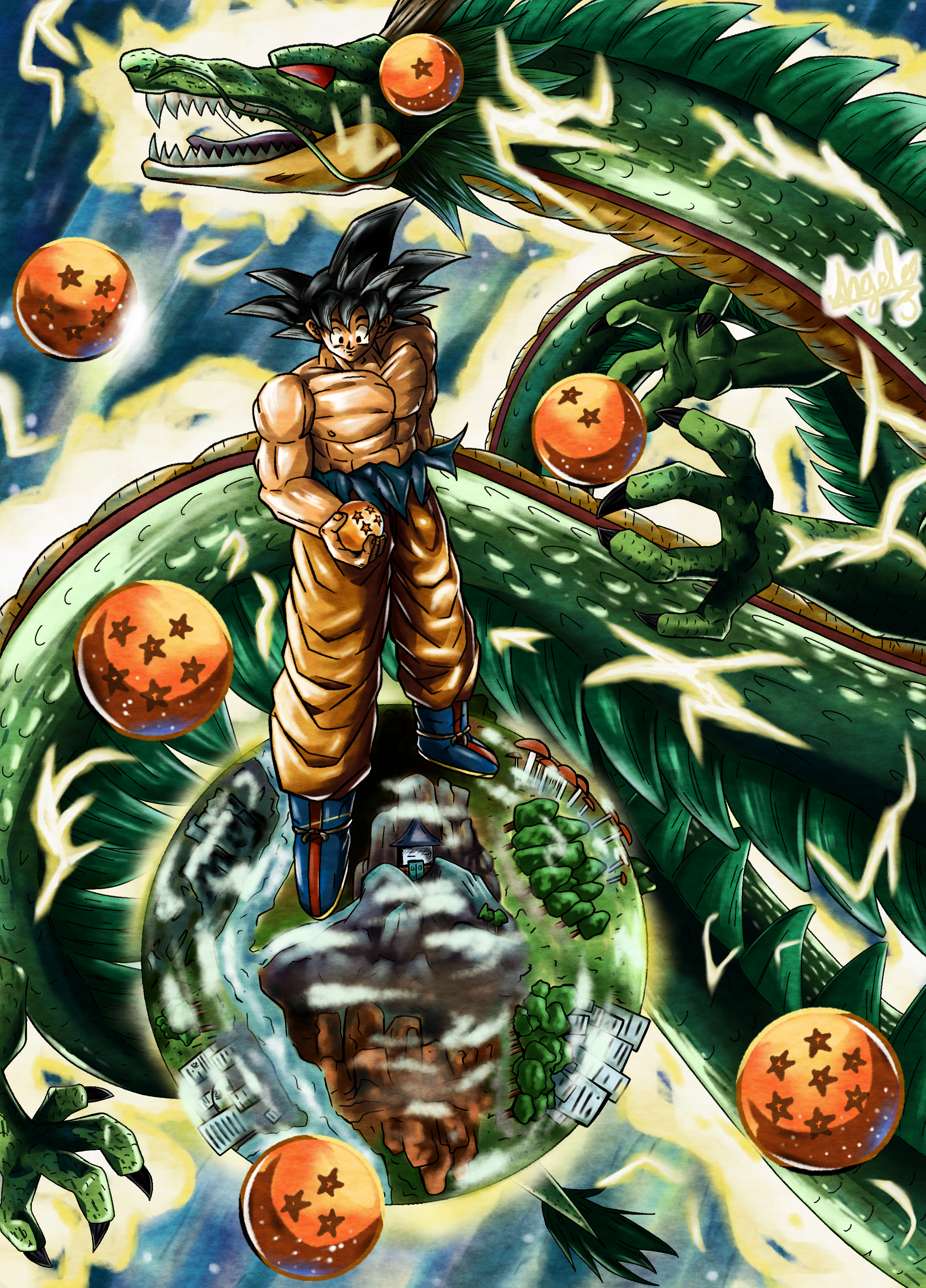 Son Goku, Esferas del Dragon y Shenlong by AnlitoGar01 on DeviantArt Son Goku, Esferas del Dragon y Shenlong by AnlitoGar01 on DeviantArt