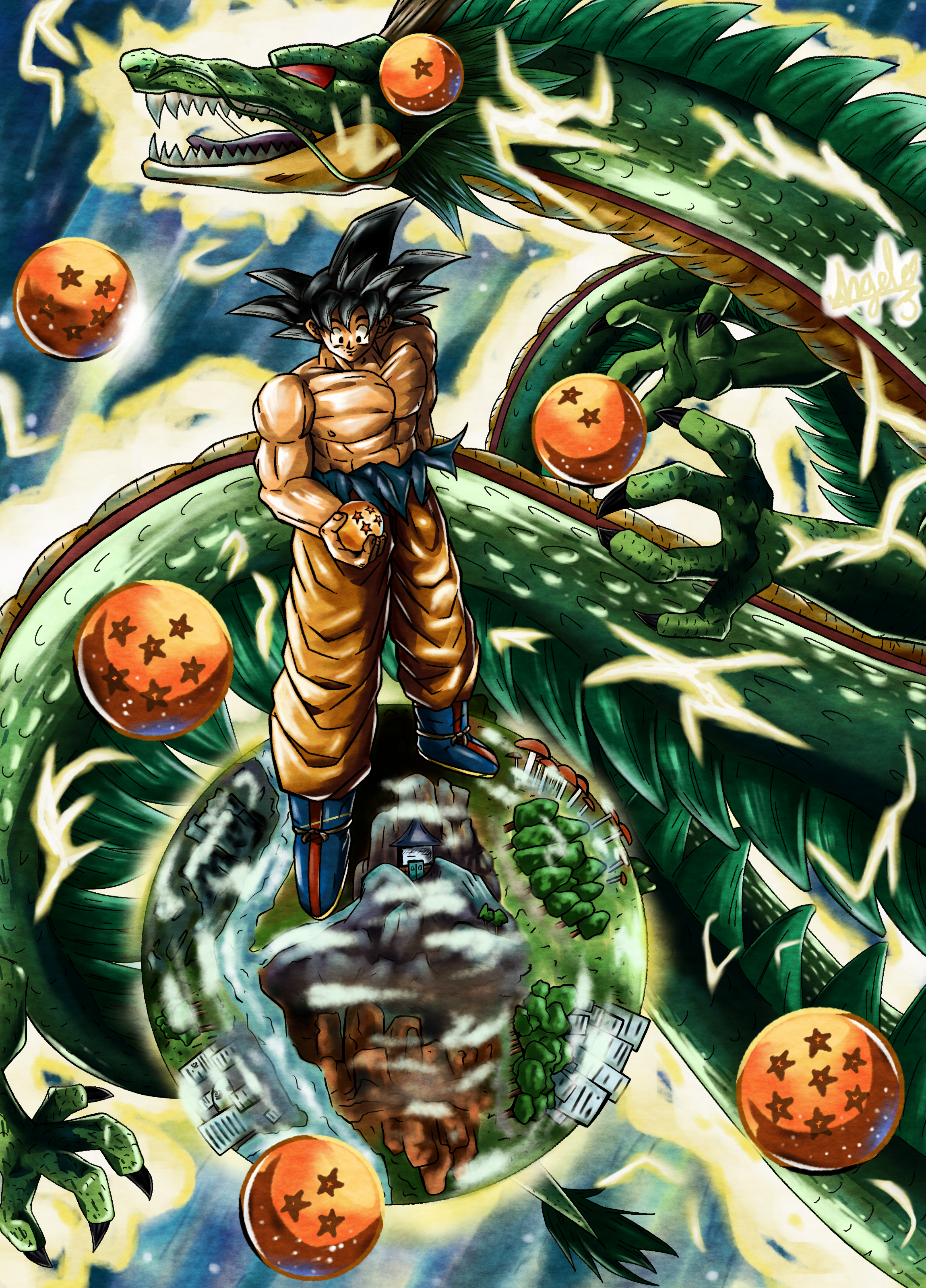 Mexico Impuro tolerancia Son Goku, Esferas del Dragon y Shenlong by AnlitoGar01 on DeviantArt