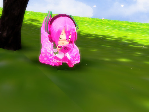 MMD-miku sakura chibi