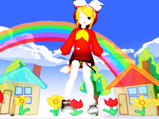 Raspberry Fox Rin MMD-rin Fox DL by panda-len on DeviantArt