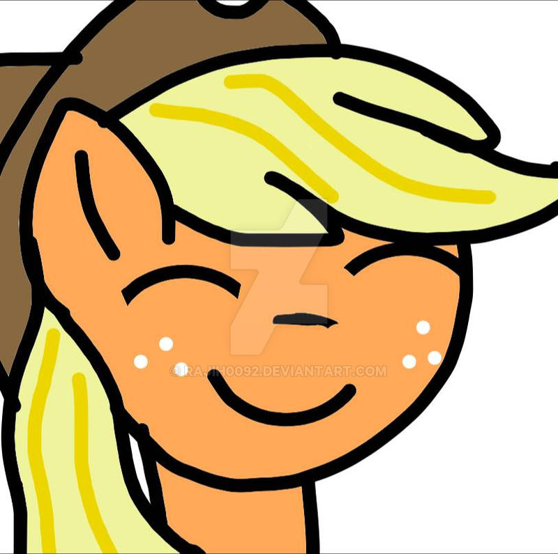 Digi art no.09 - MLP fan art (AJ) by rajih0092 on DeviantArt