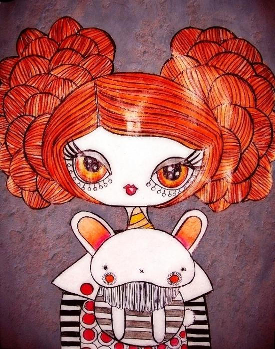 Amelie and Wanda the bunny by dragonfly2736 on DeviantArt