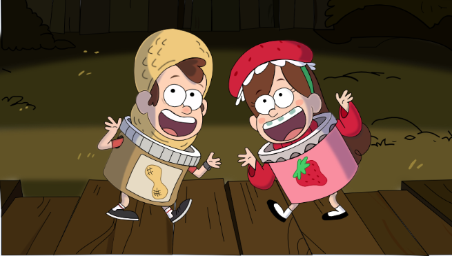 dipper and mabel summerween twins (Gravity Falls)