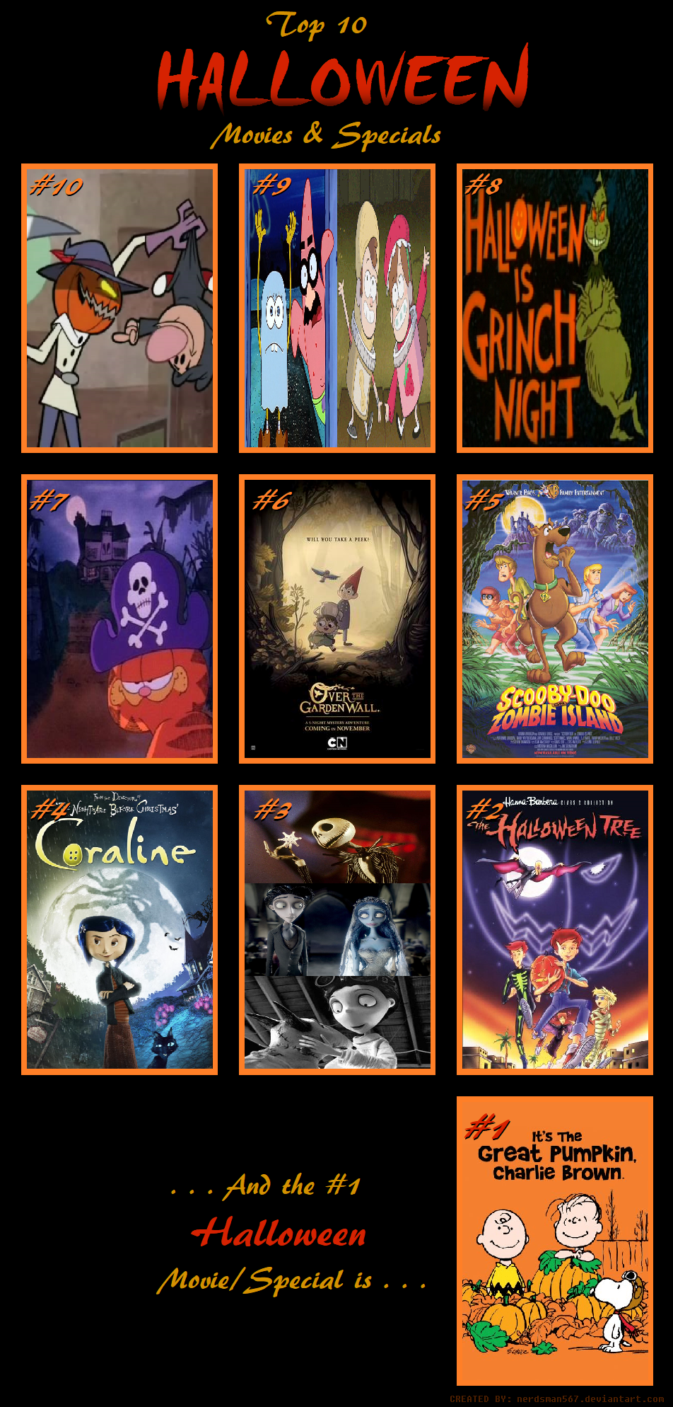 Top 10 Halloween Movies and Specials (Animated) by nerdsman567 on DeviantArt Top 10 Halloween Movies and Specials (Animated) by nerdsman567 on DeviantArt