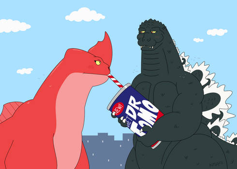 Godzilla and Red