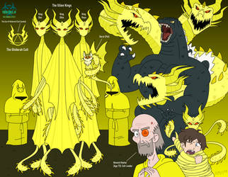 Godzilla TCE: The Xilien Kings (King Ghidorah) by nerdsman567