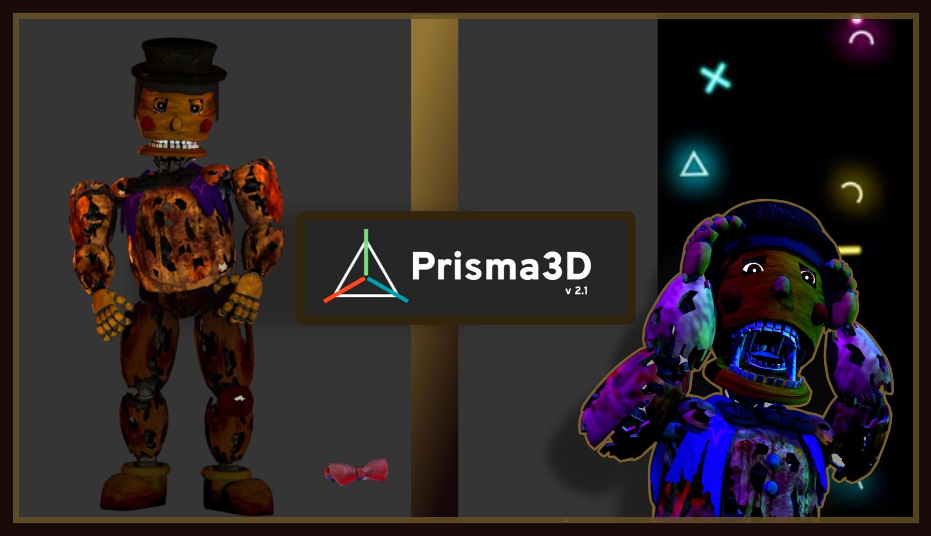 Trtf Models Fnaf TRTF4 STYLIZED MODEL Pack download P3D by eighttendz on DeviantArt