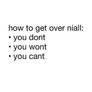 How to get over niall