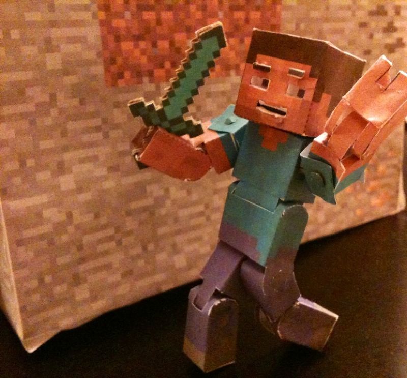 Papercraft Steve Minecraft