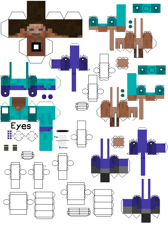 Steve Minecraft Pdf Minecraft Papercraft Steve