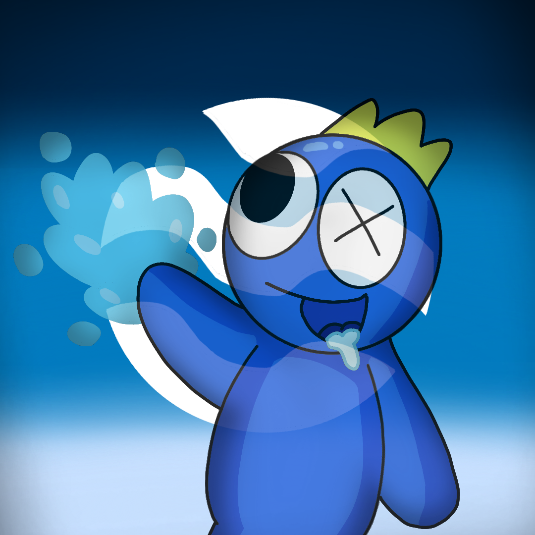 Blue (rainbow friends redesign) by BlakezineScribbles on DeviantArt