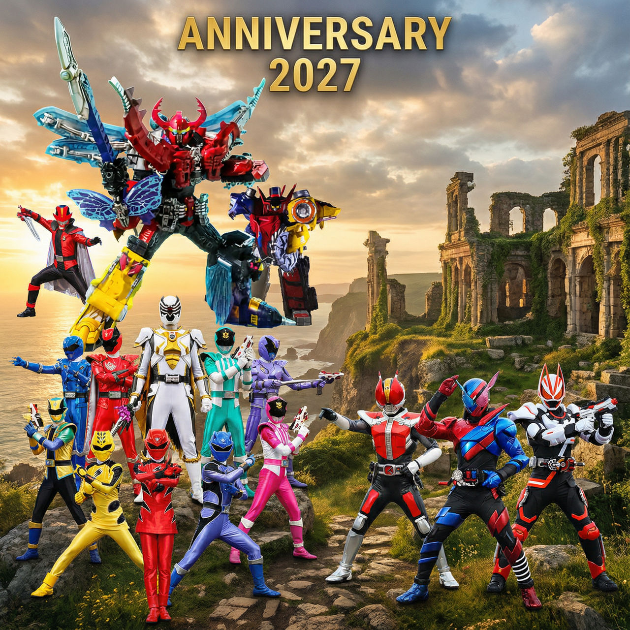 Sentai Rider Kick In 2027: Sentai and Rider Anniversary. by DecadeSnake on DeviantArt
