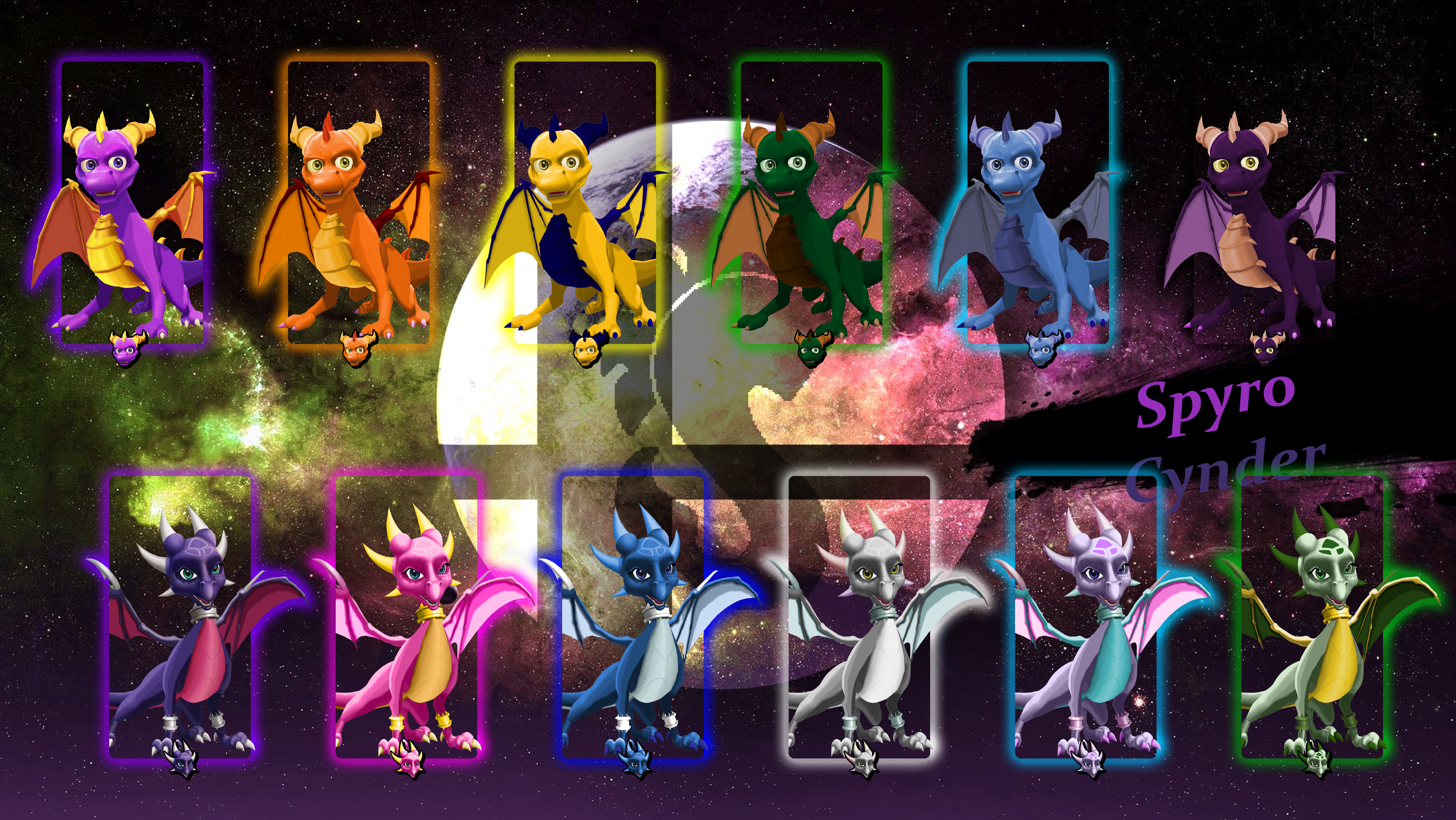 SSB5 Spyro | Cynder - Smash Palettes