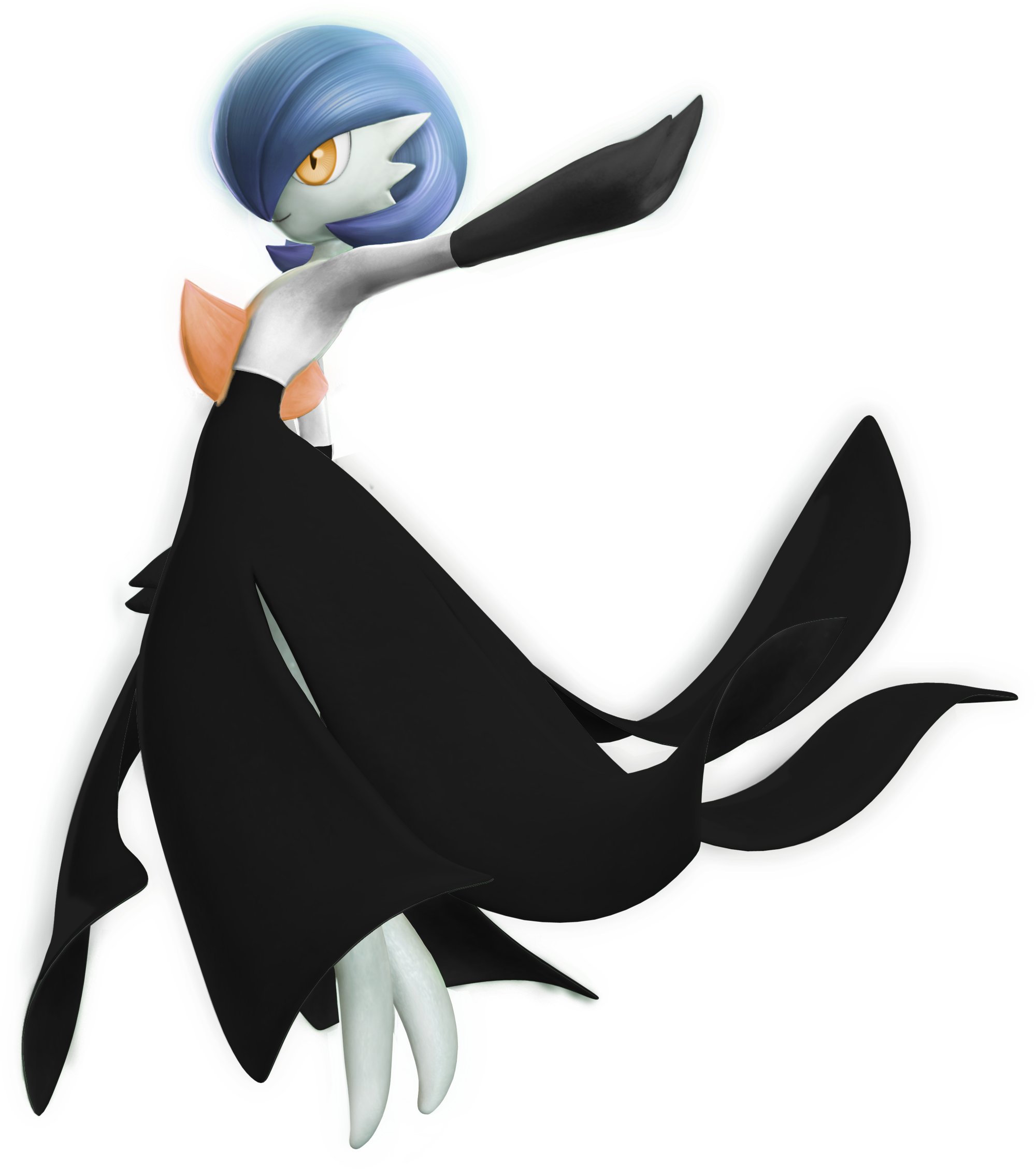 SSB5 Gardevoir - Shiny (Mega) Alt by ZaneTheDragon on DeviantArt