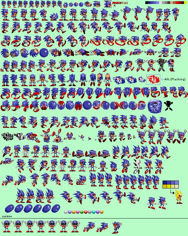 some sonic.exe sprites by JustGian012 on DeviantArt